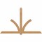 Ekena Millwork Redmond Timber Gable Bracket, Western Red Cedar, 108"W x 68"H x 5 1/2"D x 5 1/2"F, 15/12 Pitch GBW108X68X0606RED00SWR - alternate 1